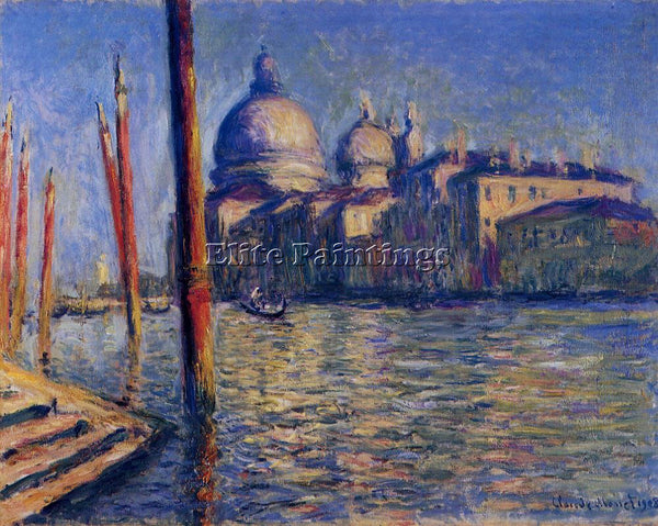 CLAUDE MONET THE GRAND CANAL 5 ARTIST PAINTING REPRODUCTION HANDMADE OIL CANVAS