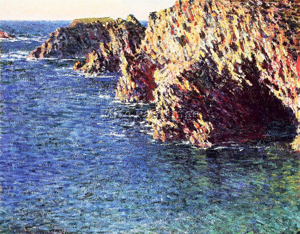 CLAUDE MONET THE GROTTA OF PORT DOMOIS ARTIST PAINTING REPRODUCTION HANDMADE OIL