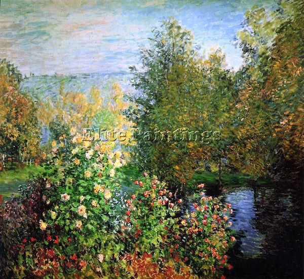 CLAUDE MONET THE HOSCHEDES GARDEN AT MONTGERON ARTIST PAINTING REPRODUCTION OIL