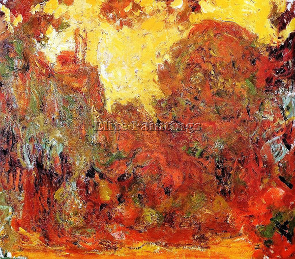 CLAUDE MONET THE HOUSE SEEN FROM THE ROSE GARDEN 3 ARTIST PAINTING REPRODUCTION