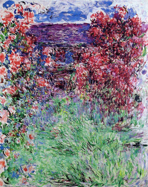 CLAUDE MONET THE HOUSE AMONG THE ROSES 1 ARTIST PAINTING REPRODUCTION HANDMADE