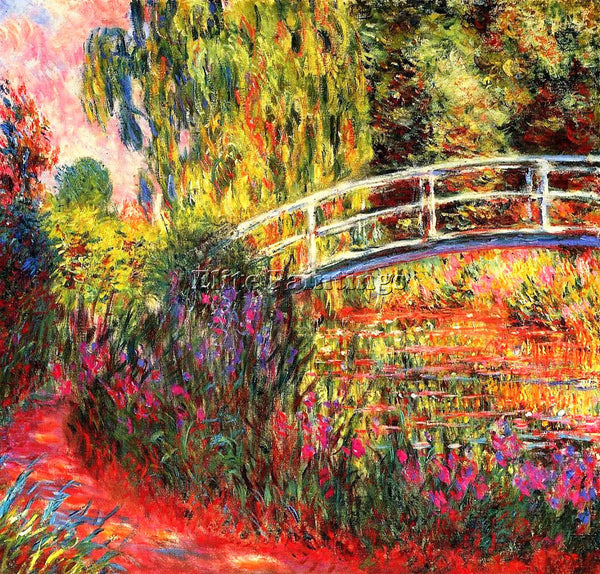 CLAUDE MONET THE JAPANESE BRIDGE 10 ARTIST PAINTING REPRODUCTION HANDMADE OIL