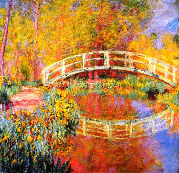 CLAUDE MONET THE JAPANESE BRIDGE 1 ARTIST PAINTING REPRODUCTION HANDMADE OIL ART