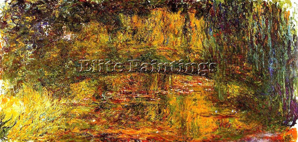 CLAUDE MONET THE JAPANESE BRIDGE 2 ARTIST PAINTING REPRODUCTION HANDMADE OIL ART