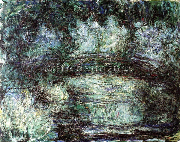 CLAUDE MONET THE JAPANESE BRIDGE 5 ARTIST PAINTING REPRODUCTION HANDMADE OIL ART