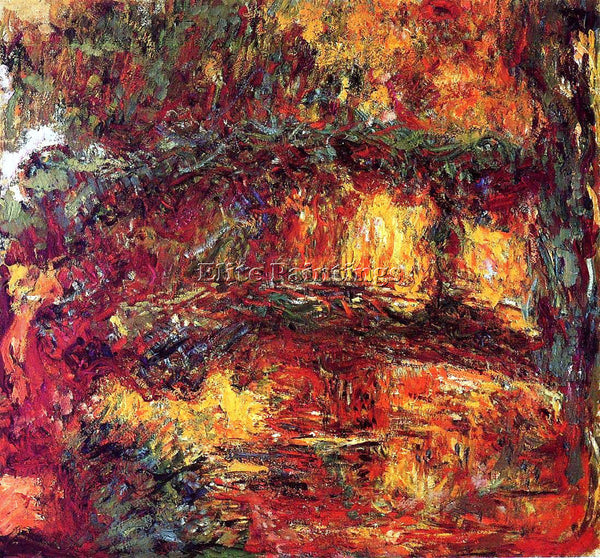 CLAUDE MONET THE JAPANESE BRIDGE 9 ARTIST PAINTING REPRODUCTION HANDMADE OIL ART