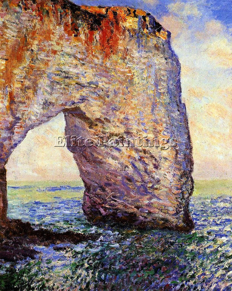 CLAUDE MONET THE MANNEPORT ETRETAT 2 ARTIST PAINTING REPRODUCTION HANDMADE OIL