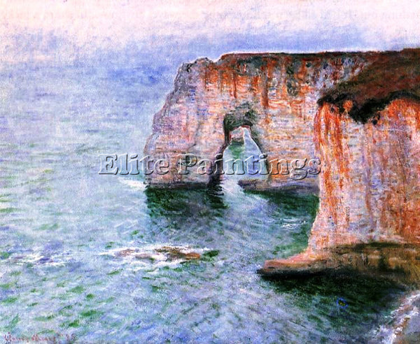 CLAUDE MONET THE MANNEPORT SEEN FROM THE EAST ARTIST PAINTING REPRODUCTION OIL