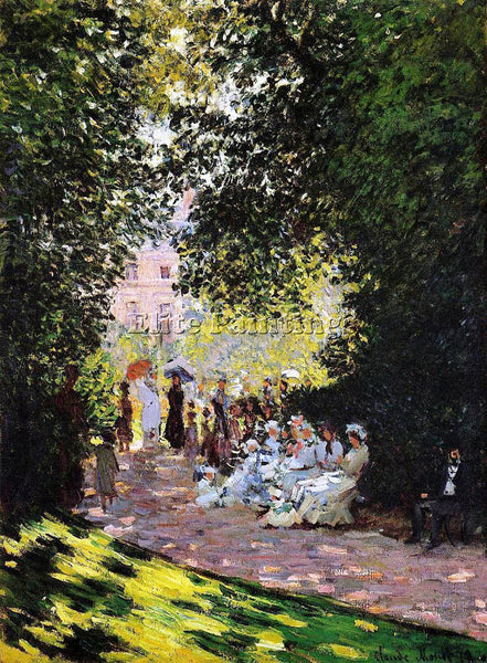 CLAUDE MONET THE PARC MONCEAU PARIS 2 ARTIST PAINTING REPRODUCTION HANDMADE OIL