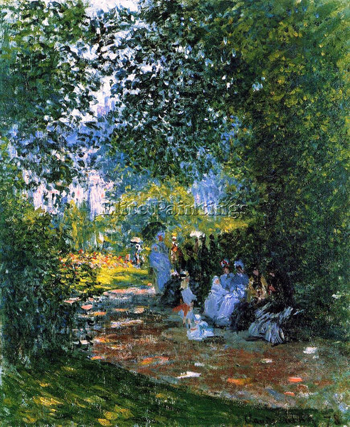 CLAUDE MONET THE PARC MONCEAU PARIS 3 ARTIST PAINTING REPRODUCTION HANDMADE OIL