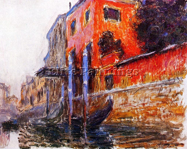 CLAUDE MONET THE RED HOUSE ARTIST PAINTING REPRODUCTION HANDMADE OIL CANVAS DECO