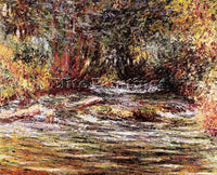 CLAUDE MONET THE RIVER EPTE AT GIVERNY ARTIST PAINTING REPRODUCTION HANDMADE OIL