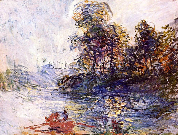 CLAUDE MONET THE RIVER ARTIST PAINTING REPRODUCTION HANDMADE CANVAS REPRO WALL
