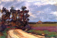 CLAUDE MONET THE ROAD AND THE HOUSE ARTIST PAINTING REPRODUCTION HANDMADE OIL