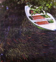 CLAUDE MONET THE ROW BOAT ARTIST PAINTING REPRODUCTION HANDMADE OIL CANVAS REPRO