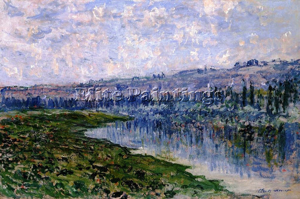 CLAUDE MONET THE SEINE AND THE CHAANTEMESLE HILLS ARTIST PAINTING REPRODUCTION