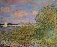 CLAUDE MONET THE SEINE AT ARGENTEUIL 1 ARTIST PAINTING REPRODUCTION HANDMADE OIL