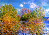 CLAUDE MONET THE SEINE NEAR GIVERNY 2 ARTIST PAINTING REPRODUCTION HANDMADE OIL