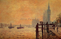 CLAUDE MONET THE THAMES BELOW WESTMINSTER ARTIST PAINTING REPRODUCTION HANDMADE