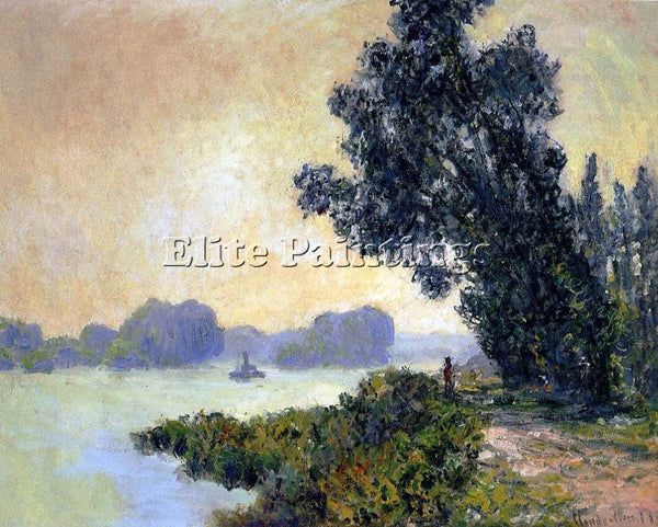 CLAUDE MONET THE TOWPATH AT GRANVAL ARTIST PAINTING REPRODUCTION HANDMADE OIL