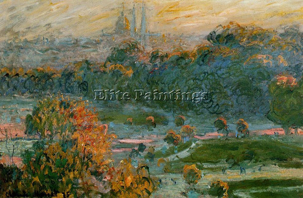 CLAUDE MONET THE TUILERIES STUDY ARTIST PAINTING REPRODUCTION HANDMADE OIL REPRO
