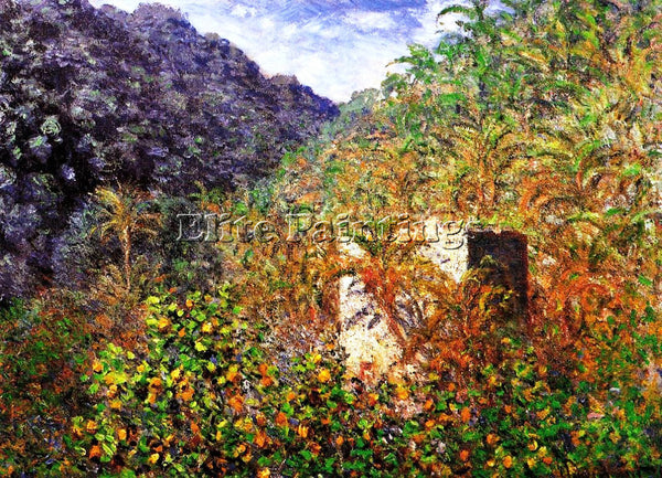 CLAUDE MONET THE VALLEY OF SASSO BORDIGHERA 2 ARTIST PAINTING REPRODUCTION OIL