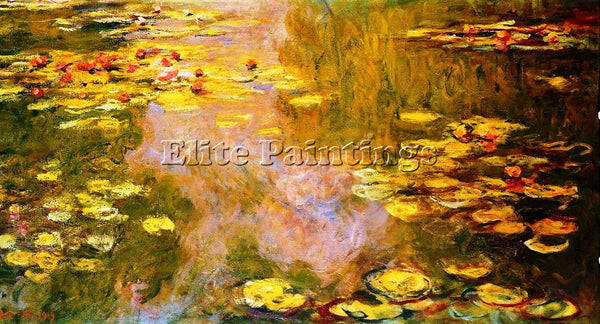 CLAUDE MONET THE WATER LILY POND 3 ARTIST PAINTING REPRODUCTION HANDMADE OIL ART