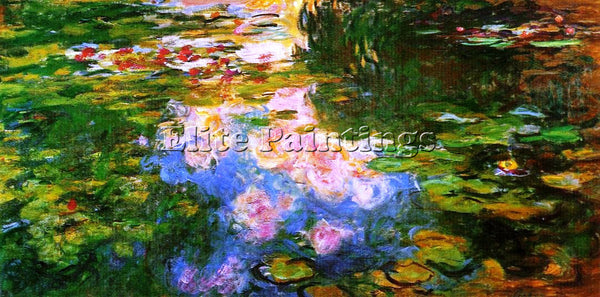 CLAUDE MONET THE WATER LILY POND 9 ARTIST PAINTING REPRODUCTION HANDMADE OIL ART