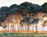 CLAUDE MONET UNDER THE PINE TREES AT THE END OF THE DAY ARTIST PAINTING HANDMADE