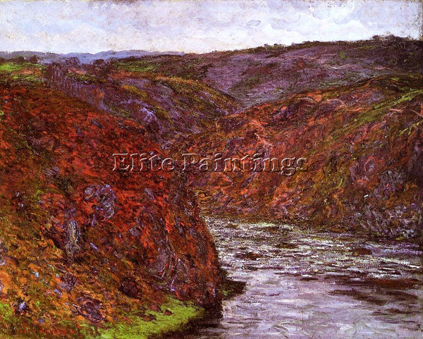 CLAUDE MONET VALLEY OF THE CREUSE GREY SKY ARTIST PAINTING REPRODUCTION HANDMADE
