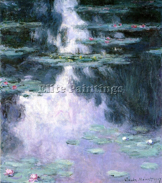CLAUDE MONET WATER LILIES 17 ARTIST PAINTING REPRODUCTION HANDMADE CANVAS REPRO