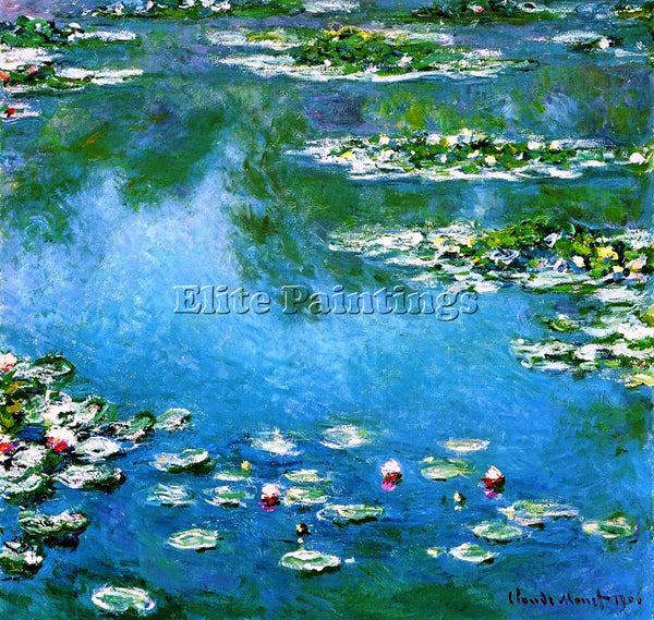 CLAUDE MONET WATER LILIES 22 ARTIST PAINTING REPRODUCTION HANDMADE CANVAS REPRO