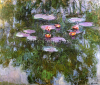 CLAUDE MONET WATER LILIES 23 ARTIST PAINTING REPRODUCTION HANDMADE CANVAS REPRO