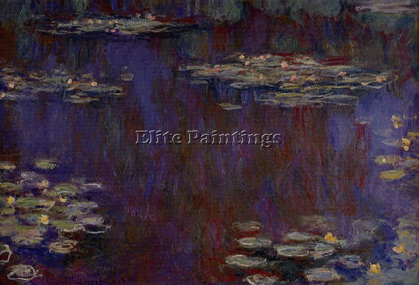CLAUDE MONET WATER LILIES 27 ARTIST PAINTING REPRODUCTION HANDMADE CANVAS REPRO