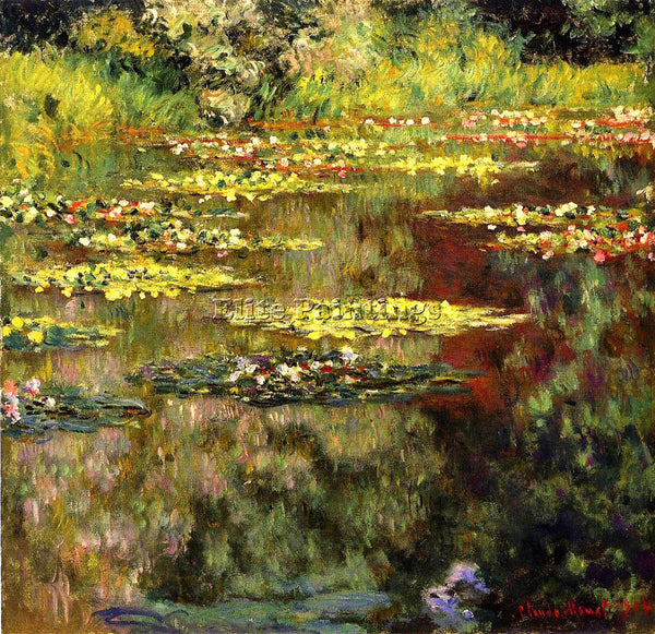 CLAUDE MONET WATER LILIES 29 ARTIST PAINTING REPRODUCTION HANDMADE CANVAS REPRO