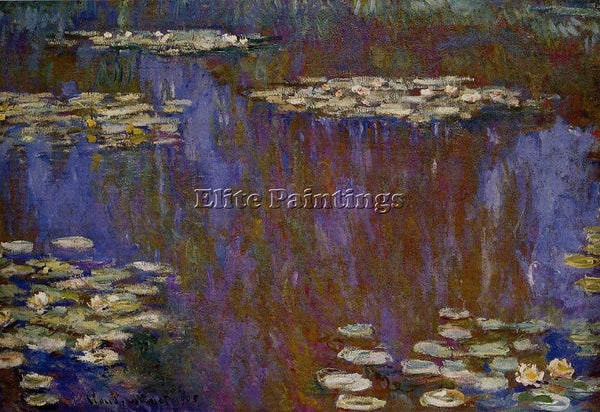 CLAUDE MONET WATER LILIES 30 ARTIST PAINTING REPRODUCTION HANDMADE CANVAS REPRO