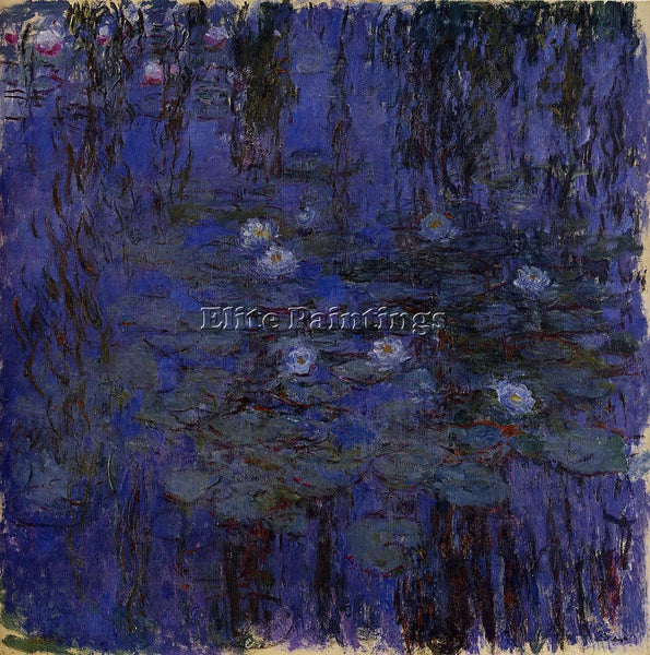 CLAUDE MONET WATER LILIES 40 ARTIST PAINTING REPRODUCTION HANDMADE CANVAS REPRO