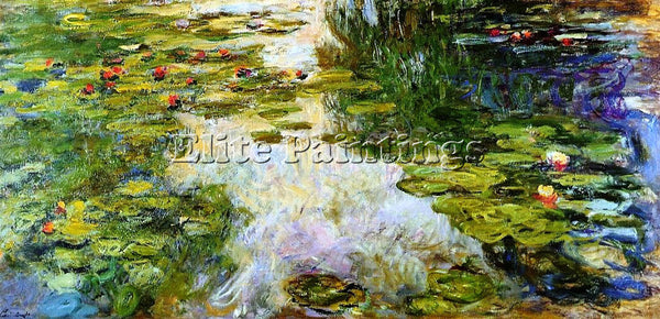 CLAUDE MONET WATER LILIES 42 ARTIST PAINTING REPRODUCTION HANDMADE CANVAS REPRO