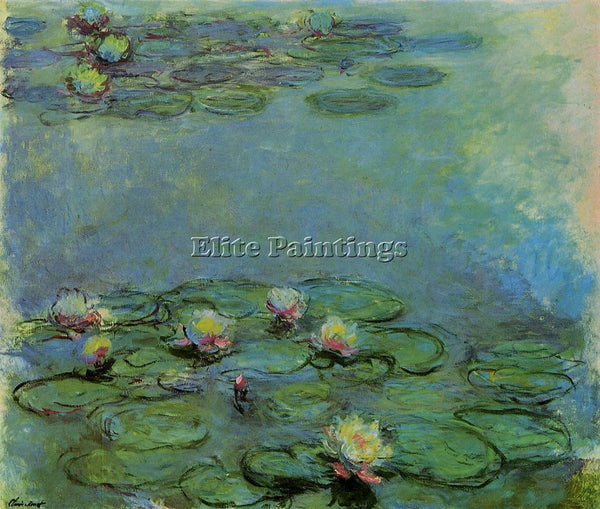 CLAUDE MONET WATER LILIES 43 ARTIST PAINTING REPRODUCTION HANDMADE CANVAS REPRO