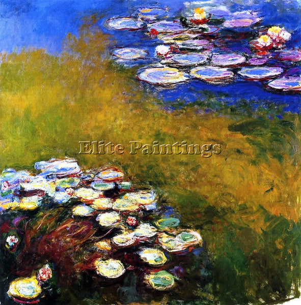 CLAUDE MONET WATER LILIES 46 ARTIST PAINTING REPRODUCTION HANDMADE CANVAS REPRO