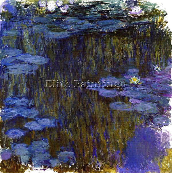 CLAUDE MONET WATER LILIES 49 ARTIST PAINTING REPRODUCTION HANDMADE CANVAS REPRO