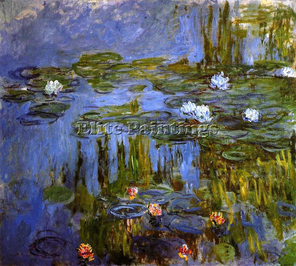 CLAUDE MONET WATER LILIES 50 ARTIST PAINTING REPRODUCTION HANDMADE CANVAS REPRO