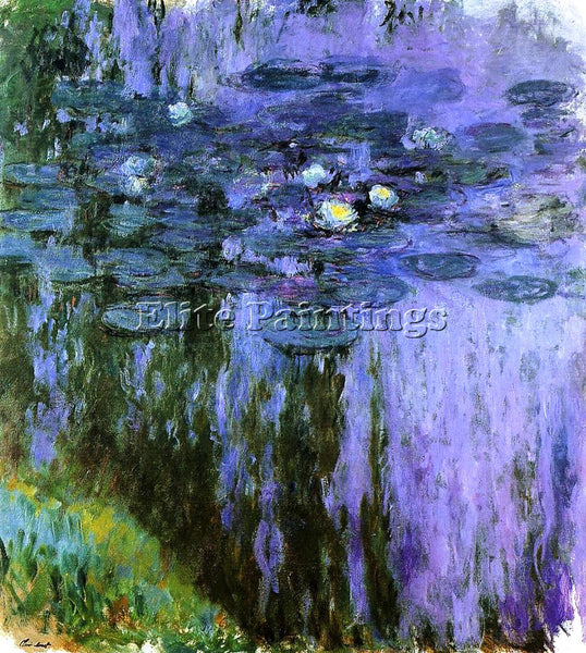CLAUDE MONET WATER LILIES 51 ARTIST PAINTING REPRODUCTION HANDMADE CANVAS REPRO