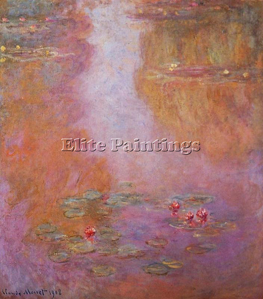 CLAUDE MONET WATER LILIES ARTIST PAINTING REPRODUCTION HANDMADE OIL CANVAS REPRO