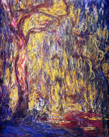 CLAUDE MONET WEEPING WILLOW 1 ARTIST PAINTING REPRODUCTION HANDMADE CANVAS REPRO