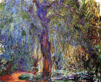 CLAUDE MONET WEEPING WILLOW 3 ARTIST PAINTING REPRODUCTION HANDMADE CANVAS REPRO