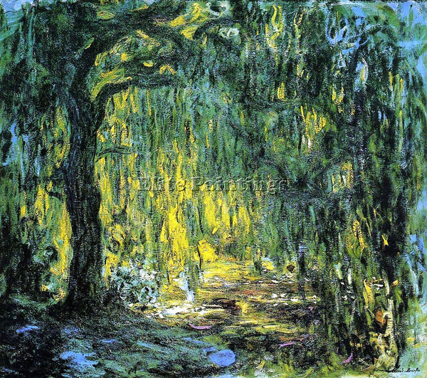 CLAUDE MONET WEEPING WILLOW 5 ARTIST PAINTING REPRODUCTION HANDMADE CANVAS REPRO