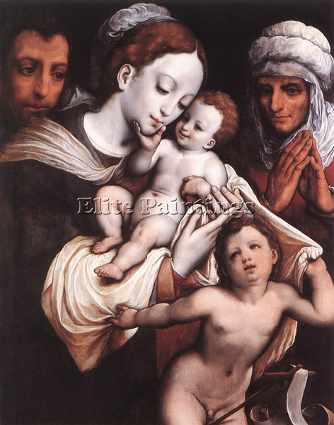 CLEVE CORNELIS VAN HOLY FAMILY ARTIST PAINTING REPRODUCTION HANDMADE OIL CANVAS