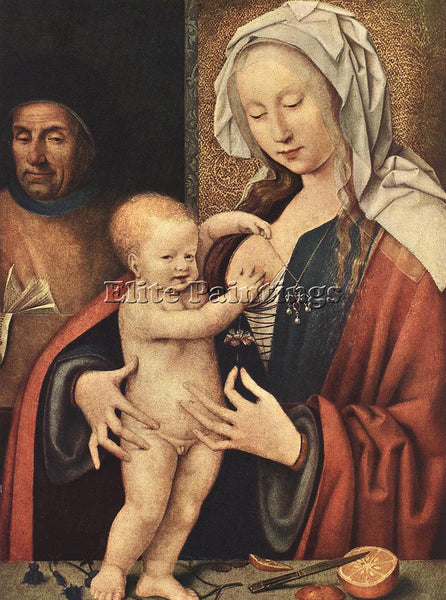 JOOS-VAN CLEVE THE HOLY FAMILY ARTIST PAINTING REPRODUCTION HANDMADE OIL CANVAS