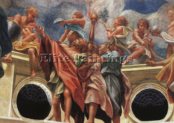 CORREGGIO ASSUMPTION OF THE VIRGIN DETAIL OF THE APOSTLES ARTIST PAINTING CANVAS